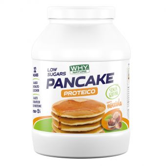 WHYNATURE Low Sugar Pancake Gluten Free Nocciola 800g preparato proteico pancake