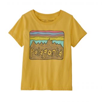 PATAGONIA Baby Regenerative Organic Certifie Cotton Fitz Roy Skies T-Shirt maglietta bambino