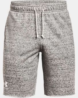 UNDER ARMOUR Rival Terry short uomo bianco