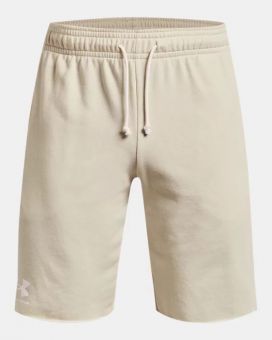 UNDER ARMOUR RIVAL TERRY LC FZ shorts uomo bianco